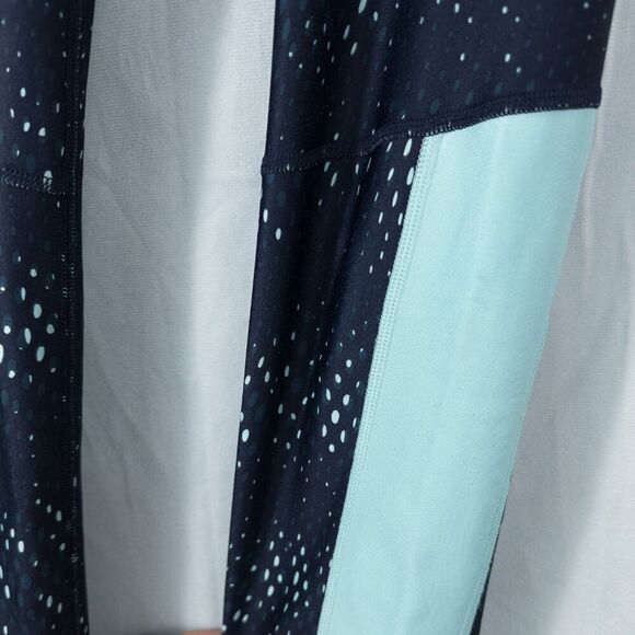 Under Armour HeatGear Cropped Leggings Womens Medium Compression Blue Athletic - Picture 11 of 15